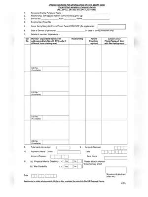 echs smart card upgradation form online|echs beneficiary mobile app.